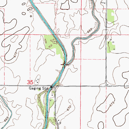 Topographic Map of Spoon River, IL