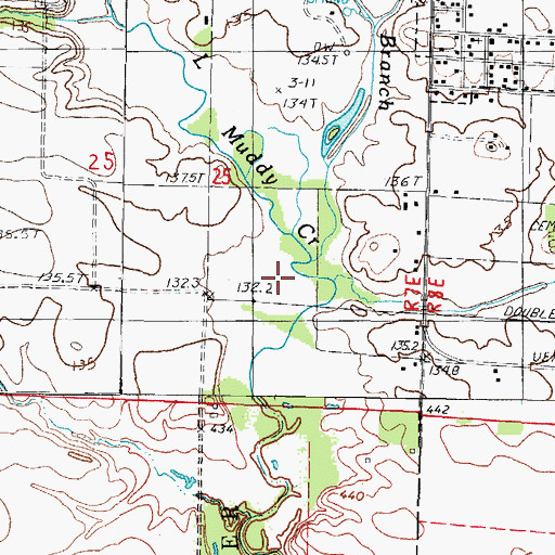 Topographic Map of Spring Branch, IL