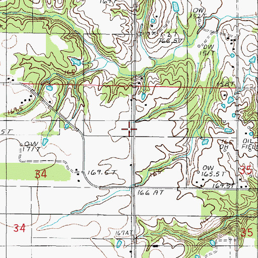 Topographic Map of Springs School (historical), IL