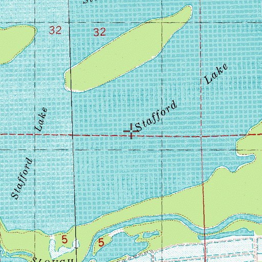 Topographic Map of Stafford Lake, IL