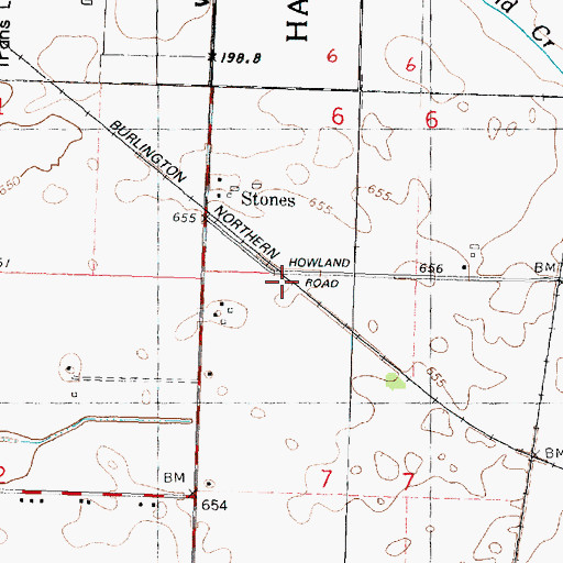 Topographic Map of Stores, IL