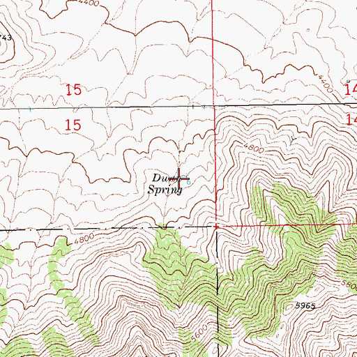 Topographic Map of Dunn Spring, AZ