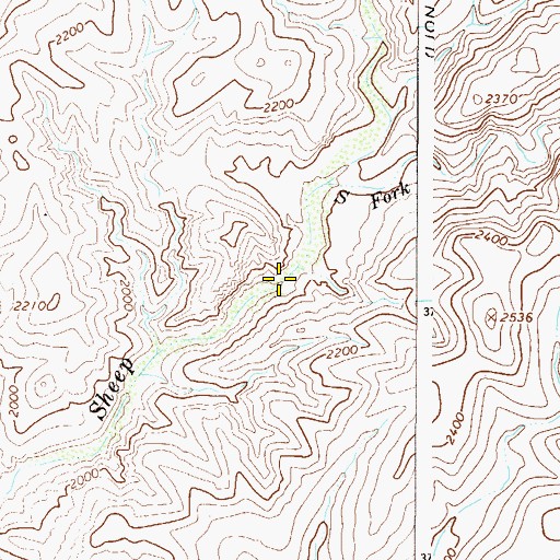 Topographic Map of Fig Spring, AZ