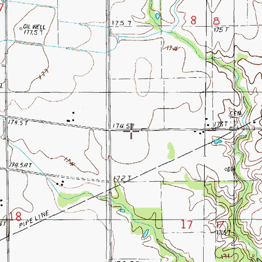 Topographic Map of Swick School (historical), IL