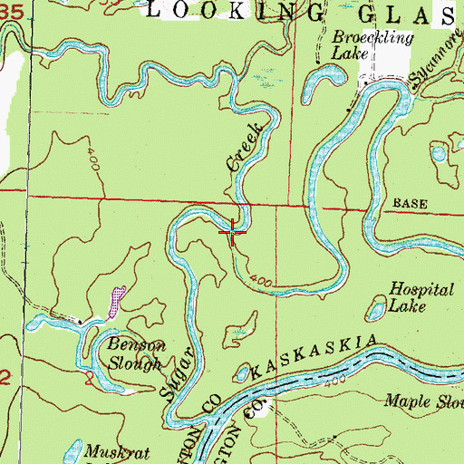 Topographic Map of Sycamore Branch, IL