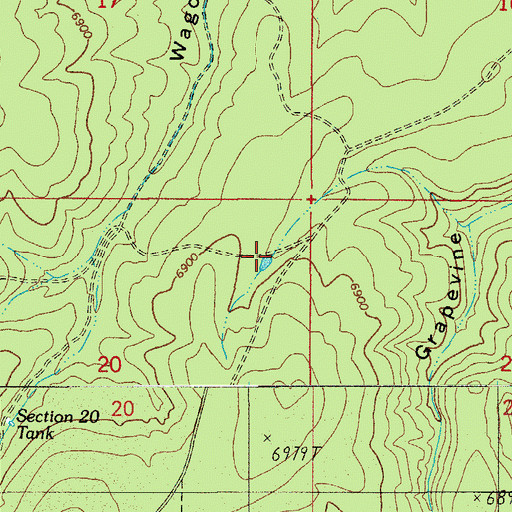 Topographic Map of Standard Tank, AZ