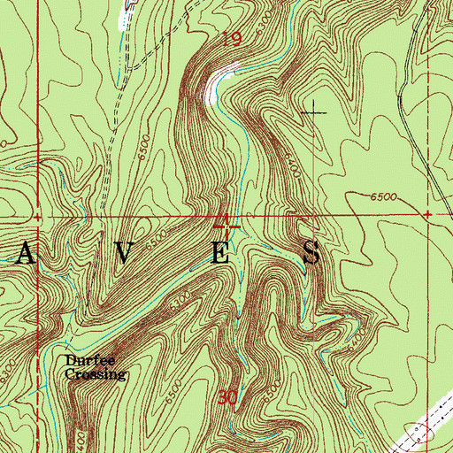 Topographic Map of Elk Rub Canyon, AZ