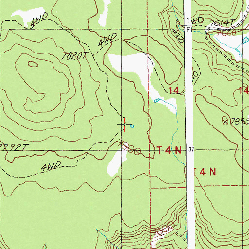 Topographic Map of L Fifty-six Tank, AZ