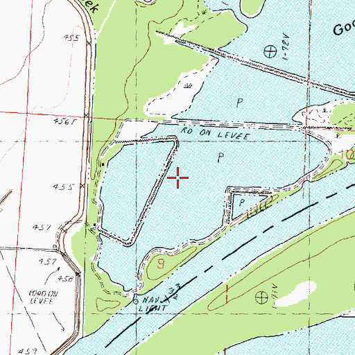 Topographic Map of Woodyard Slough, IL