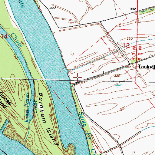 Topographic Map of Atherton Landing, IL