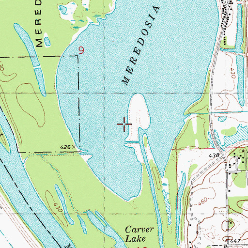Topographic Map of McGees Island, IL