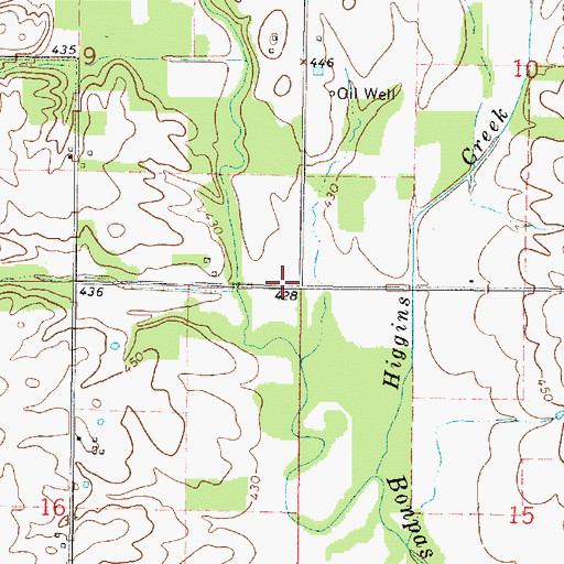 Topographic Map of Township of Bonpas, IL