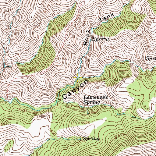 Topographic Map of Upper Spring, AZ