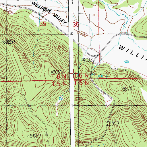 Topographic Map of Section Two Tank, AZ