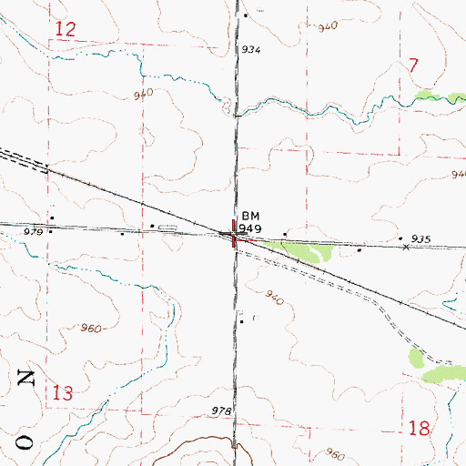 Topographic Map of East Stockton (historical), IL