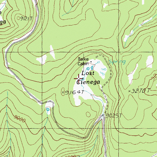 Topographic Map of May Meadow Tank, AZ