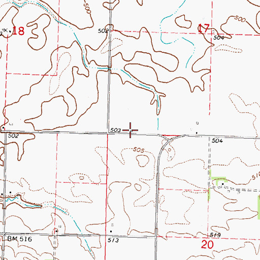 Topographic Map of Tonica School (historical), IL