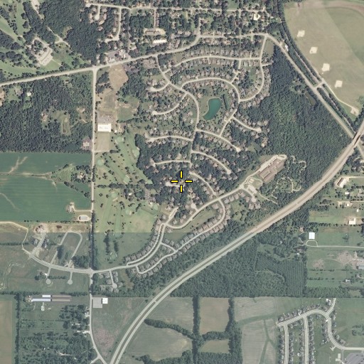 Aerial/Satellite Image of Hulland Spring, IL