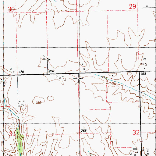 Topographic Map of Forest View School (historical), IL