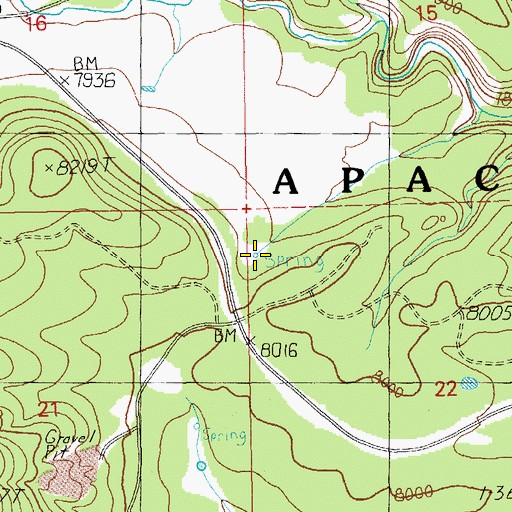 Topographic Map of Dump Flat Spring, AZ