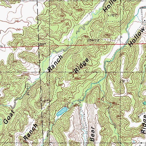 Topographic Map of Goat Ranch Ridge, IL