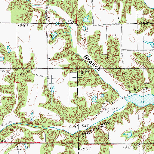 Topographic Map of Clark County, IL