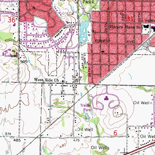 Topographic Map of Jefferson County, IL