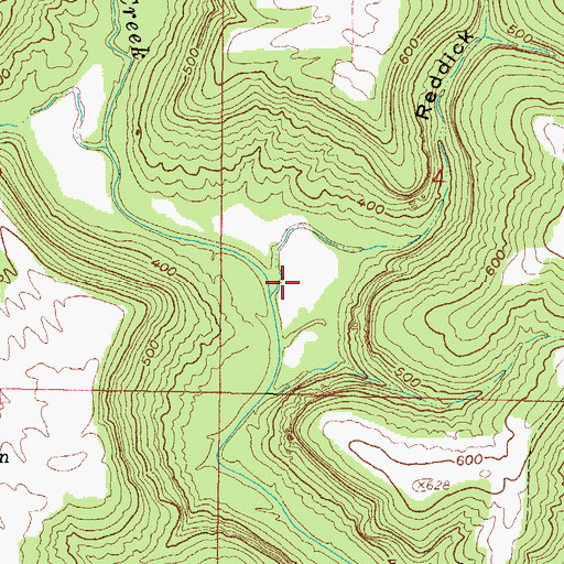 Topographic Map of Pope County, IL