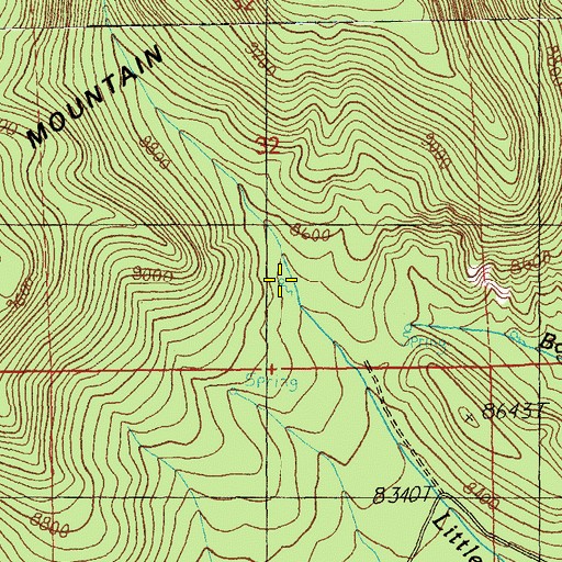 Topographic Map of Forth Spring, AZ