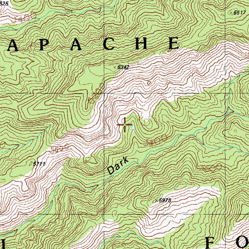 Topographic Map of Dark Spring, AZ