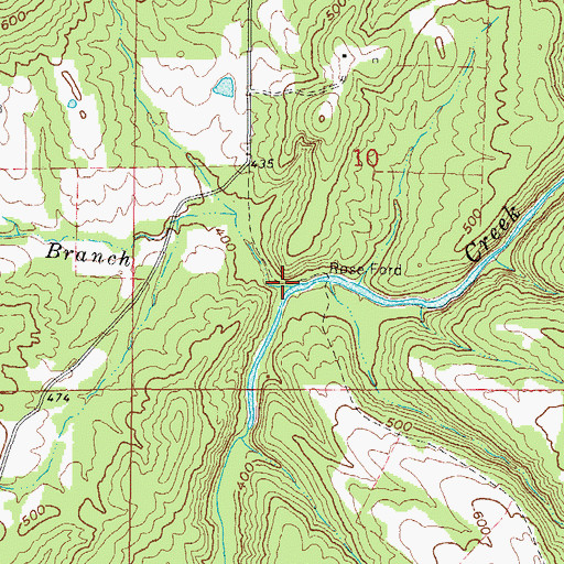Topographic Map of Matthis Branch, IL