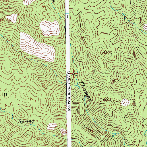 Topographic Map of Bear Trough Spring, AZ