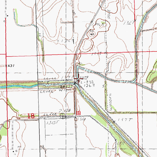 Topographic Map of Valley Pumping Station, IL