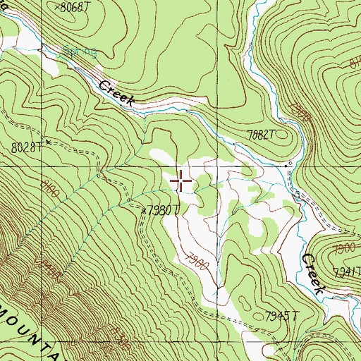 Topographic Map of Cienega Creek Spring, AZ
