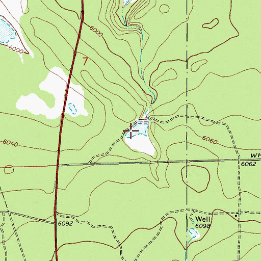 Topographic Map of Bills Lake, AZ