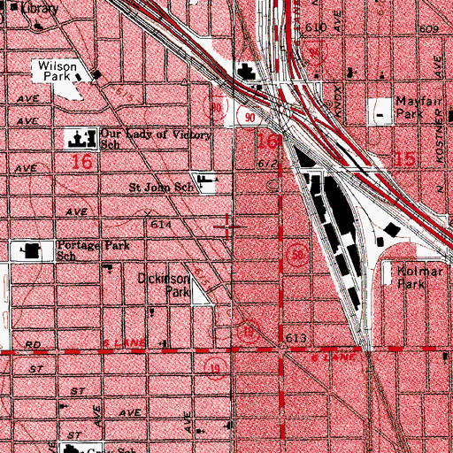 Topographic Map of Jefferson Township (historical), IL