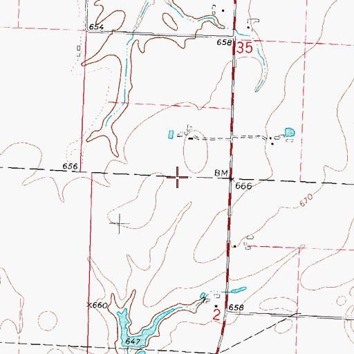 Topographic Map of Weidner Airport, IL