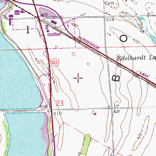 Topographic Map of Nichols RLA Airport (historical), IL