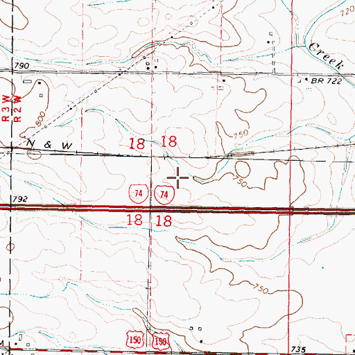 Topographic Map of Lindstrom Heliport, IL