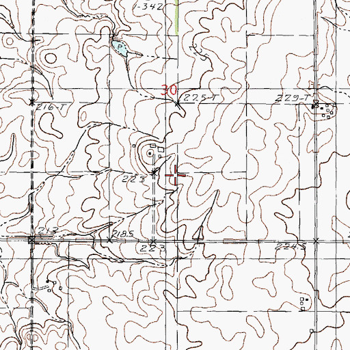 Topographic Map of Egland Field (historical), IL
