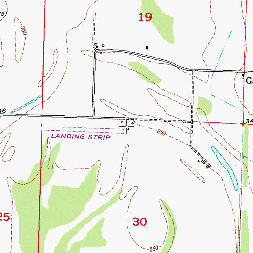 Topographic Map of Lambdins Field, IL