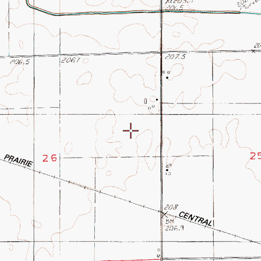 Topographic Map of Township of Buck, IL