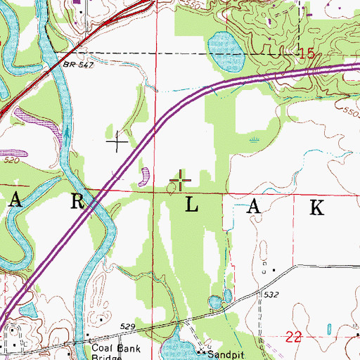 Topographic Map of Township of Clear Lake, IL