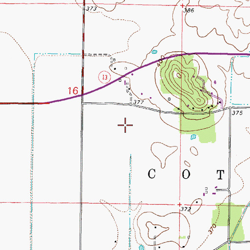Topographic Map of Township of Cottage, IL