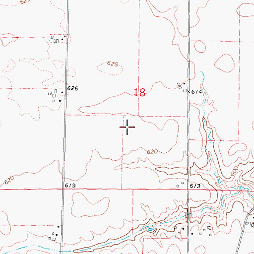 Topographic Map of Township of Dayton, IL