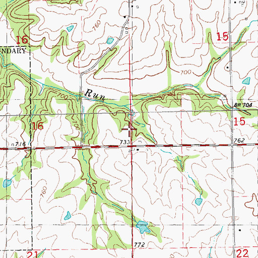 Topographic Map of Township of Derry, IL