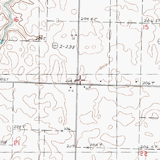 Topographic Map of Township of Eden, IL