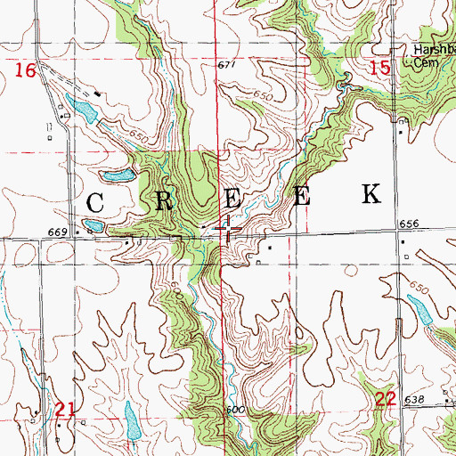 Topographic Map of Township of Haw Creek, IL