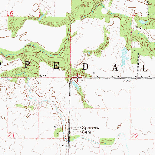 Topographic Map of Township of Hopedale, IL