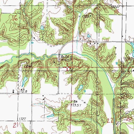 Topographic Map of Township of Jackson, IL